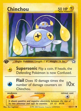 Image of Chinchou 055/111  - 1st Edition Neo Genesis - Common