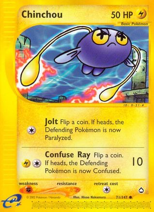 Image of Chinchou (71) 071/147  Aquapolis - Common