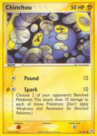 Image of Chinchou 056/101  Hidden Legends - Common
