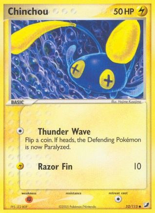 Image of Chinchou 052/115  Unseen Forces - Common