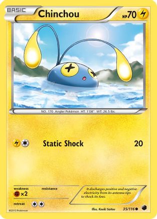 Image of Chinchou 035  Plasma Freeze - Common