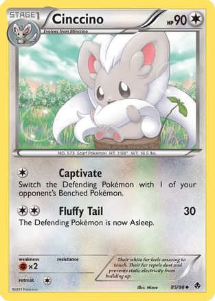 Image of Cinccino 085  - Reverse Holofoil Emerging Powers - Uncommon