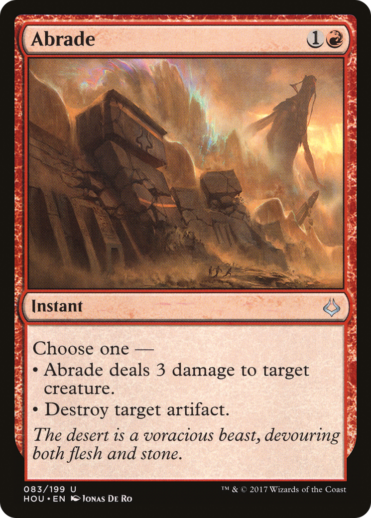 Image of Abrade (HOU-083) - Hour of Devastation Foil