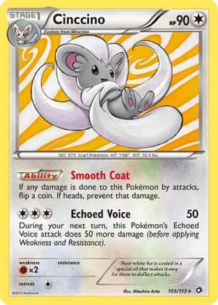 Image of Cinccino 105/113  - Holofoil Legendary Treasures - Holo Rare