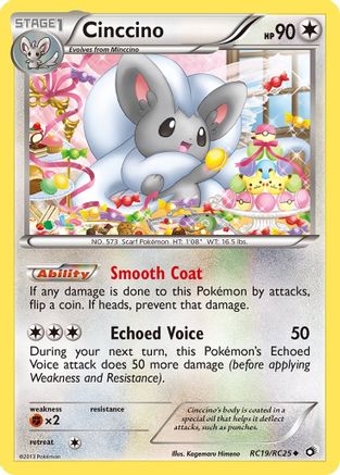 Image of Cinccino RC19/RC25  - Holofoil Legendary Treasures Radiant Collection - Uncommon