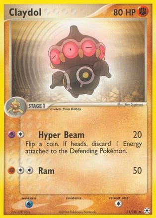 Image of Claydol 031/101  - Reverse Holofoil Hidden Legends - Uncommon