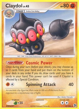 Image of Claydol 015/106  - Reverse Holofoil Great Encounters - Rare