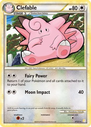 Image of Clefable 003  - Holofoil HeartGold SoulSilver - Holo Rare