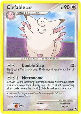 Image of Clefable 022  Diamond and Pearl - Rare