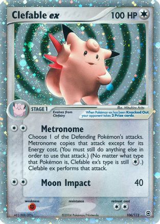 Image of Clefable ex 106  - Holofoil FireRed & LeafGreen - Ultra Rare