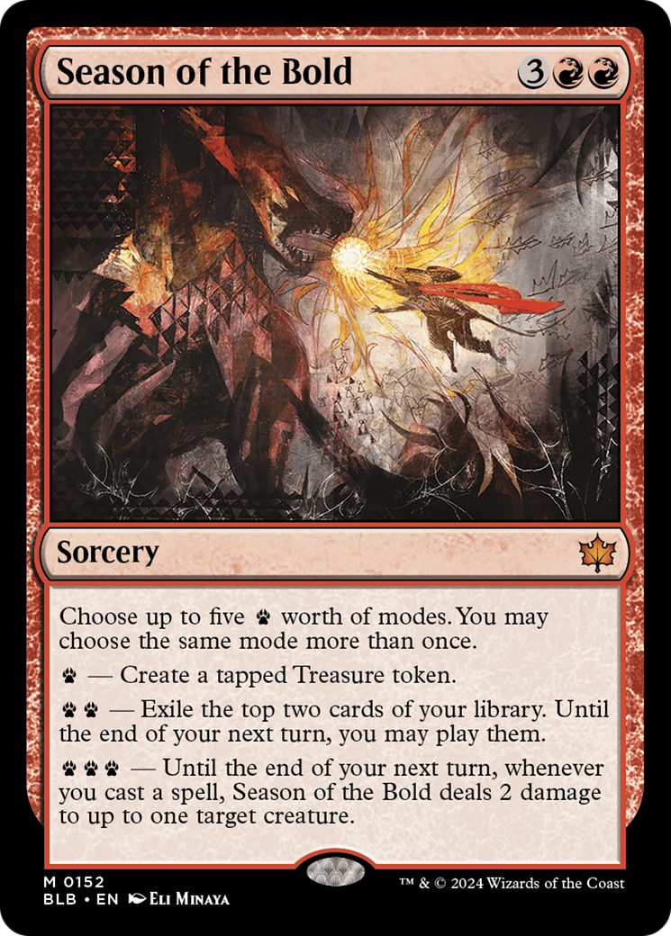 Image of Season of the Bold (BLB-152) - Bloomburrow Foil