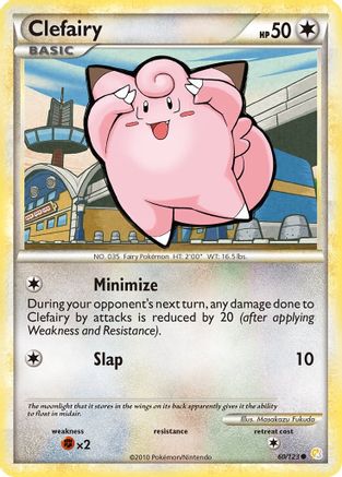 Image of Clefairy 060  - Reverse Holofoil HeartGold SoulSilver - Common