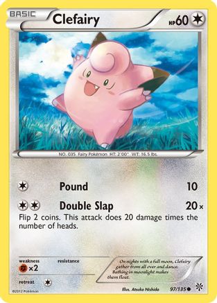 Image of Clefairy 097  - Reverse Holofoil Plasma Storm - Common