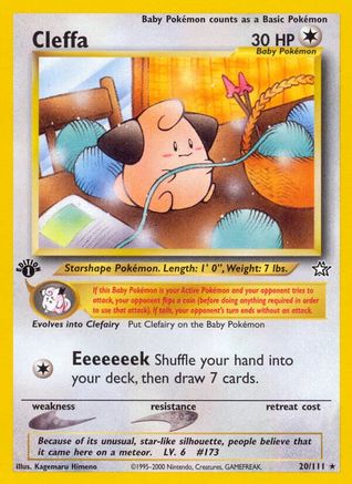 Image of Cleffa 020/111  - 1st Edition Neo Genesis - Rare