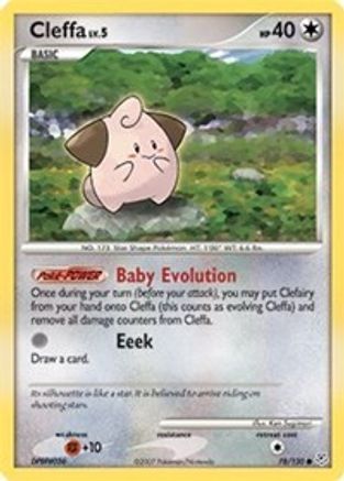 Image of Cleffa 078/130  - Reverse Holofoil Diamond and Pearl - Common
