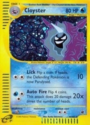Image of Cloyster (8) 008  - Reverse Holofoil Expedition - Holo Rare