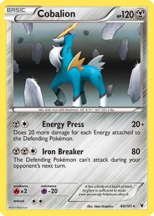 Image of Cobalion 084  - Reverse Holofoil Noble Victories - Holo Rare
