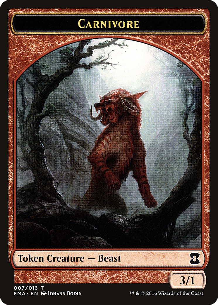 Image of Carnivore Token (EMA-007) - Eternal Masters Tokens