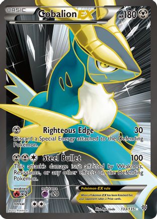 Image of Cobalion EX (133 Full Art) 133  - Holofoil Plasma Storm - Ultra Rare