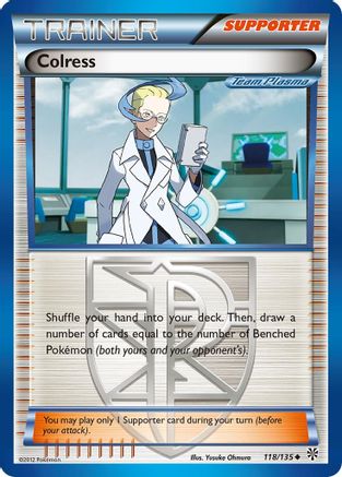 Image of Colress (Team Plasma) 118/135  - Reverse Holofoil Plasma Storm - Uncommon