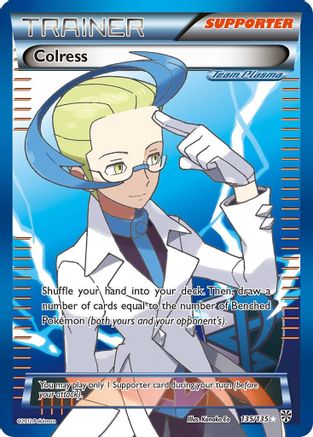 Image of Colress (Team Plasma) (135 Full Art) 135  - Holofoil Plasma Storm - Ultra Rare