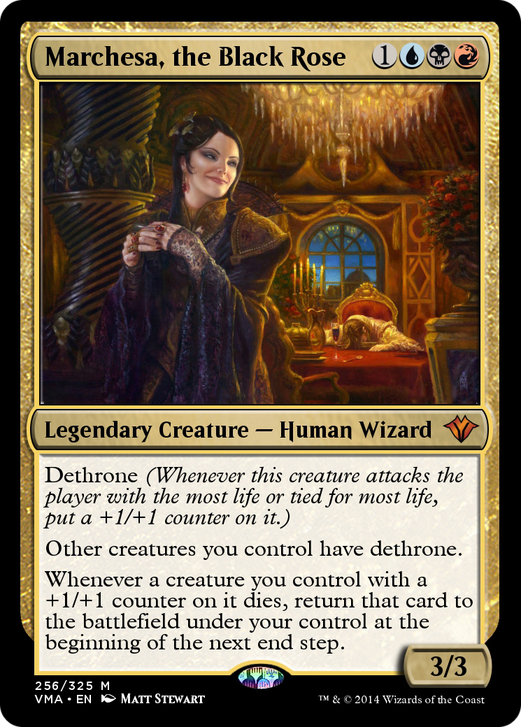 Image of Marchesa, the Black Rose (VMA-256) - Vintage Masters Foil