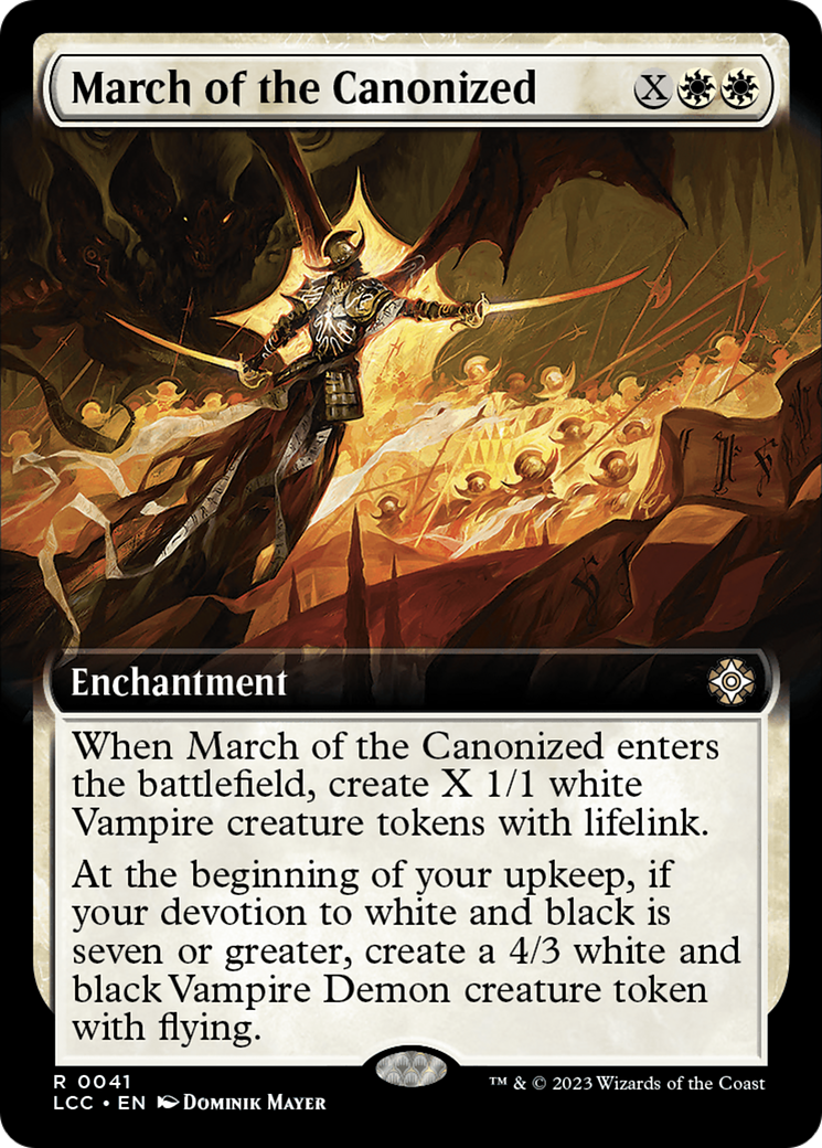 Image of March of the Canonized (Extended Art) (LCC-041) - The Lost Caverns of Ixalan Commander: (Extended Art)