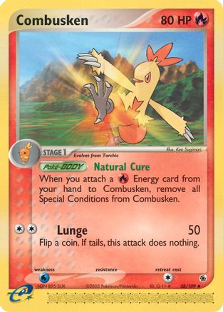 Image of Combusken 028/109  Ruby and Sapphire - Uncommon