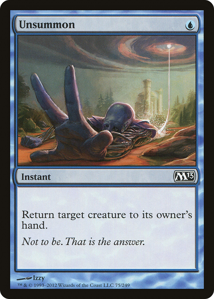 Image of Unsummon (M13-075) - Magic 2013 Foil