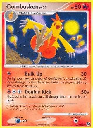 Image of Combusken 035  - Reverse Holofoil Great Encounters - Uncommon