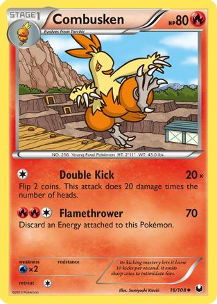 Image of Combusken 016  Dark Explorers - Uncommon