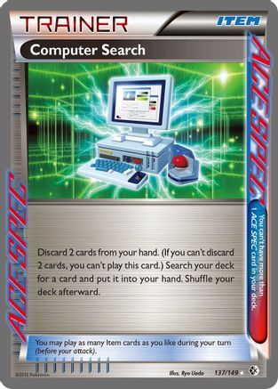 Image of Computer Search 137/149  - Holofoil Boundaries Crossed - Rare Ace