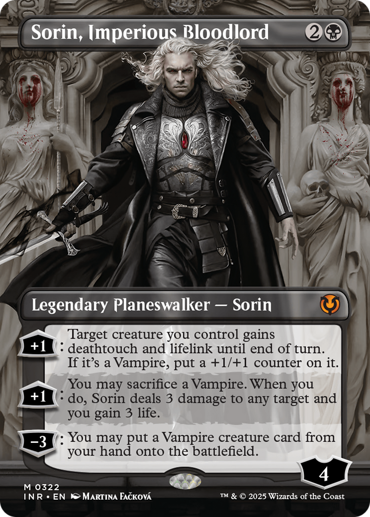 Image of Sorin, Imperious Bloodlord (Borderless) (INR-322) - Innistrad Remastered (Borderless)