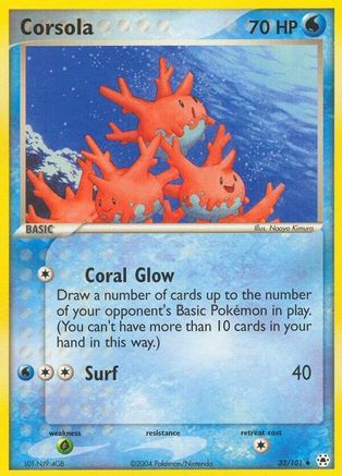 Image of Corsola 032  - Reverse Holofoil Hidden Legends - Uncommon