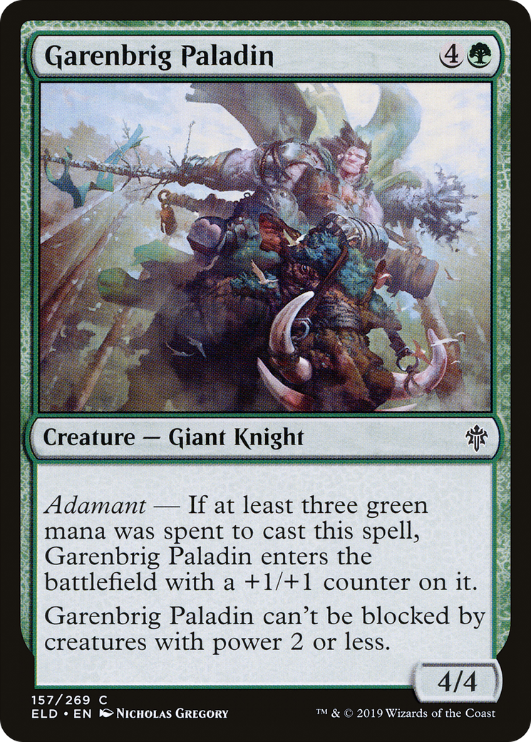 Image of Garenbrig Paladin (ELD-157) - Throne of Eldraine Foil