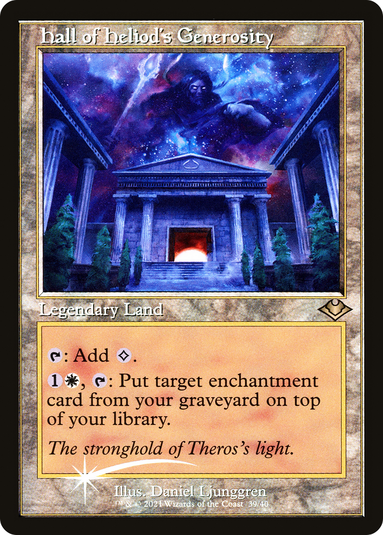 Image of Hall of Heliod's Generosity (Retro Frame) (MH1-039) - Modern Horizons 1 Timeshifts Foil