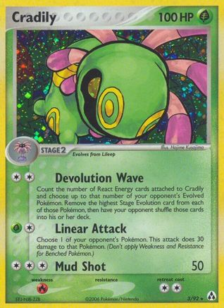 Image of Cradily 003  - Reverse Holofoil Legend Maker - Holo Rare