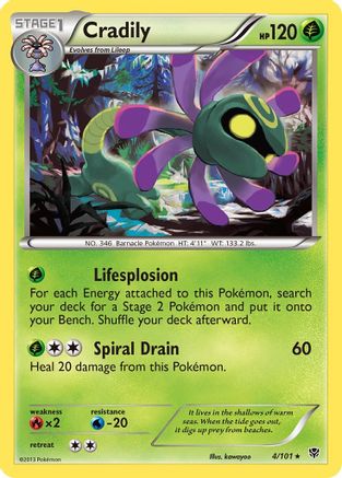 Image of Cradily 004  Plasma Blast - Rare