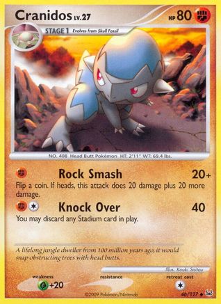 Image of Cranidos 046  - Reverse Holofoil Platinum - Uncommon