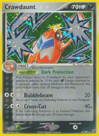 Image of Crawdaunt 006  - Reverse Holofoil Deoxys - Holo Rare