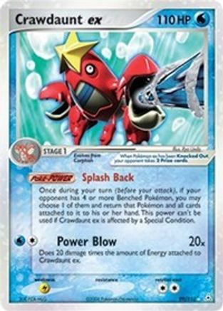 Image of Crawdaunt ex 099  - Holofoil Holon Phantoms - Ultra Rare