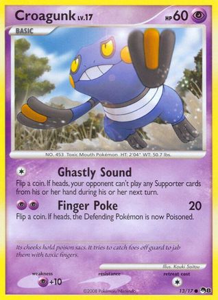 Image of Croagunk 013  - Holofoil POP Series 8 - Common
