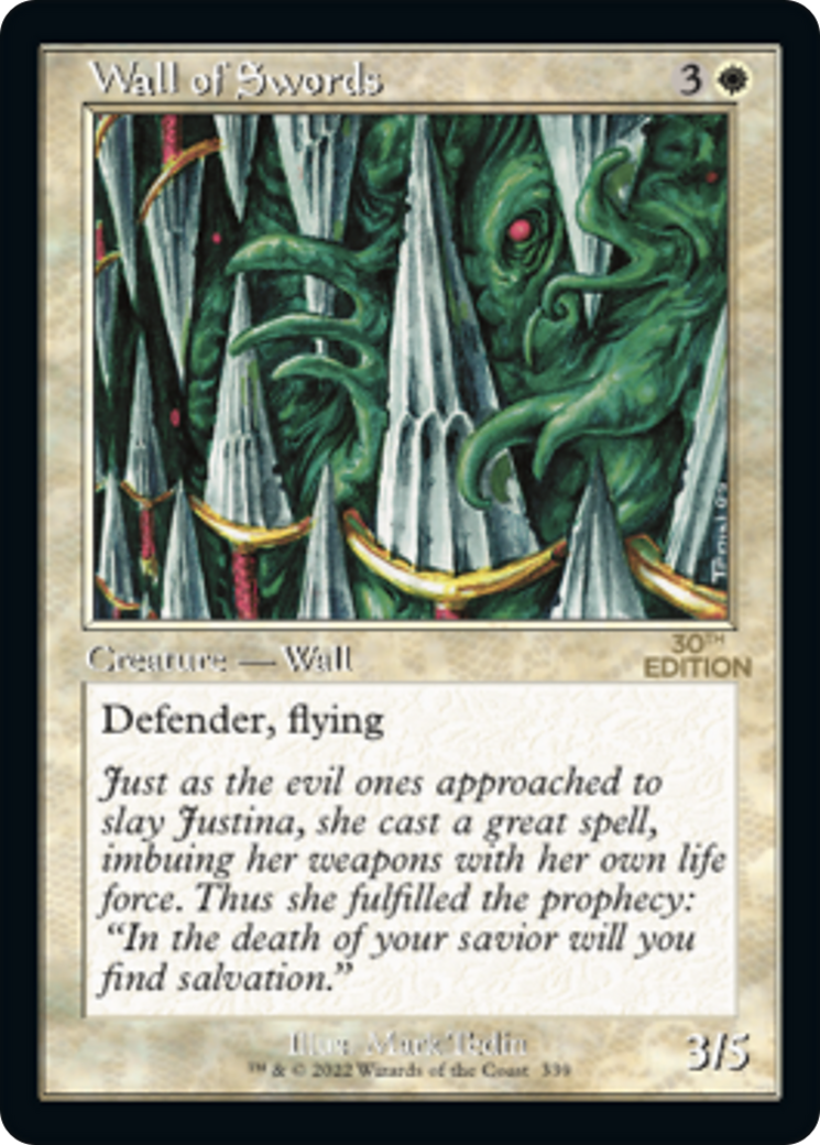 Image of Wall of Swords (Retro Frame) (30A-339) - 30th Anniversary Edition