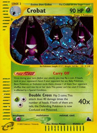 Image of Crobat (H5) 0H5  - Holofoil Skyridge - Holo Rare