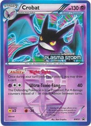 Image of Crobat BW51  - Holofoil Black and White Promos - Promo