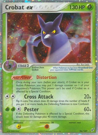 Image of Crobat ex 096  - Holofoil Deoxys - Ultra Rare