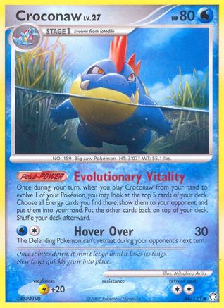Image of Croconaw 044/123  - Reverse Holofoil Mysterious Treasures - Uncommon