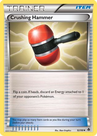 Image of Crushing Hammer 092  - Reverse Holofoil Emerging Powers - Uncommon