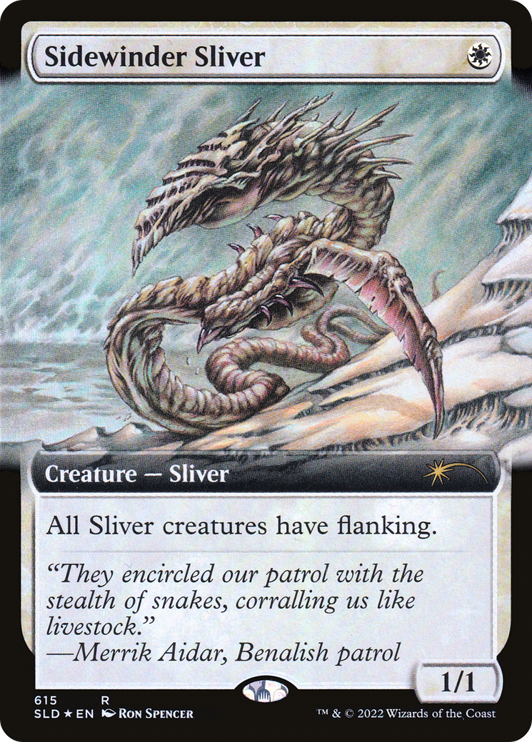 Image of Sidewinder Sliver (Extended Art) (SLD-615) - Secret Lair Drop: (Extended Art) Foil