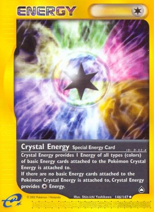 Image of Crystal Energy 146  - Reverse Holofoil Aquapolis - Uncommon